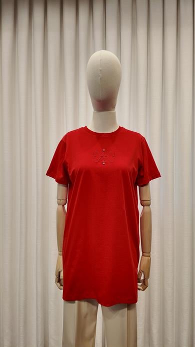 MSSM NAKIŞLI TSHIRT KIRMIZI