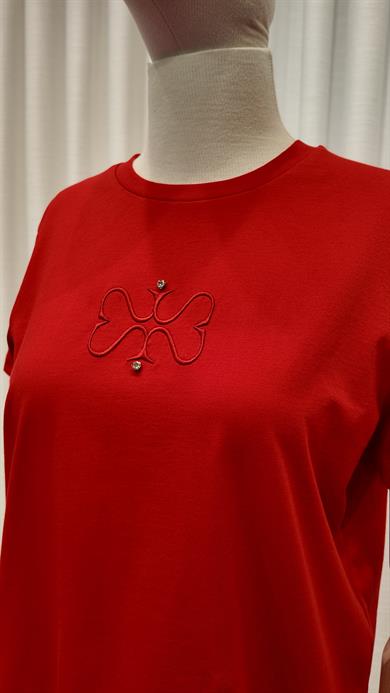 MSSM NAKIŞLI TSHIRT KIRMIZI