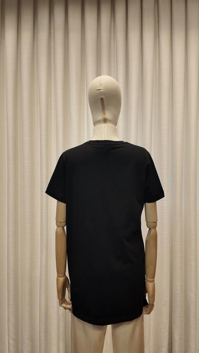 MSSM NAKIŞLI TSHIRT SİYAH