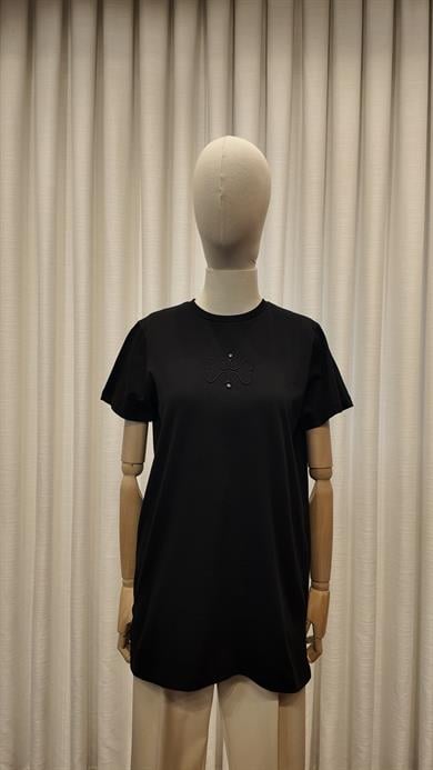 MSSM NAKIŞLI TSHIRT SİYAH
