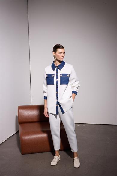 OLVERA DENİM GARNİ TAKIM EKRU