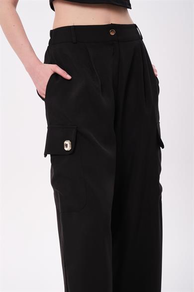PALAZZO PANTOLON SİYAH