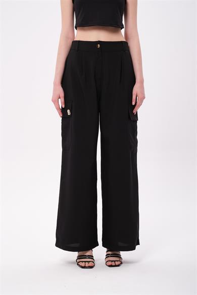 PALAZZO PANTOLON SİYAH