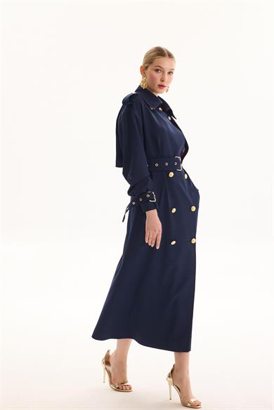 ROSE TRENÇKOT LACİVERT