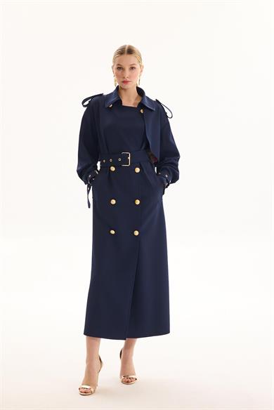 ROSE TRENÇKOT LACİVERT