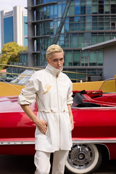 RUGAN GARNİ BEL BÜZGÜ KAP EKRU