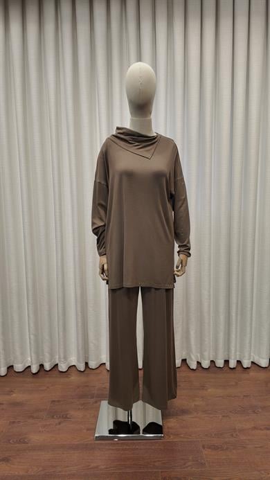 ŞAL YAKA TUNİK VİZON