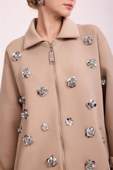 SCUBA İŞLEMELİ BOMBER CEKET TAKIM VİZON