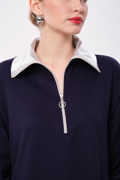 SHİNE YAKA TAKIM LACİVERT