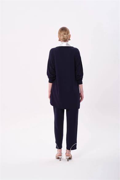 SHİNE YAKA TAKIM LACİVERT