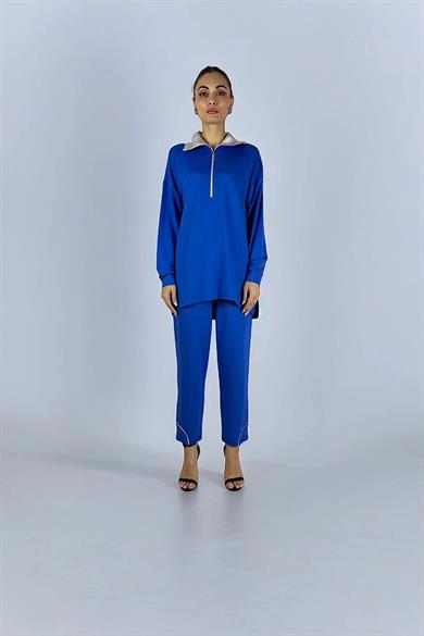 SHİNE YAKA TAKIM SAKS