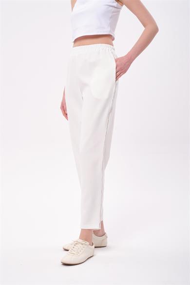 SHİNY COMFORT PANTOLON EKRU