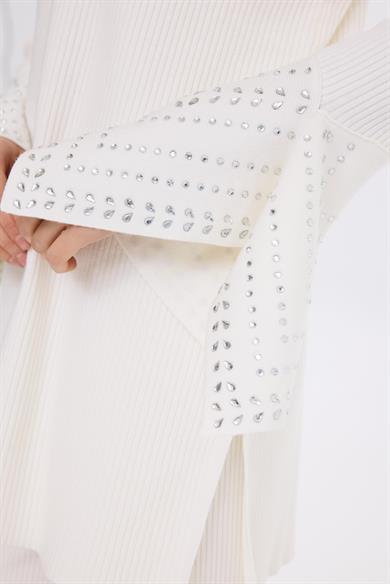 SPECİAL KOL TAŞLI TRİKO TAKIM EKRU