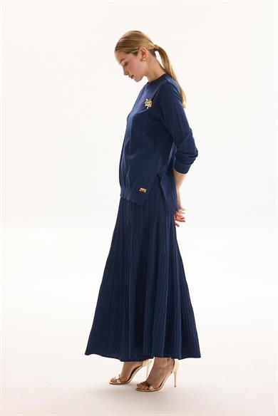 SPECİALE TRİKO ETEK LACİVERT