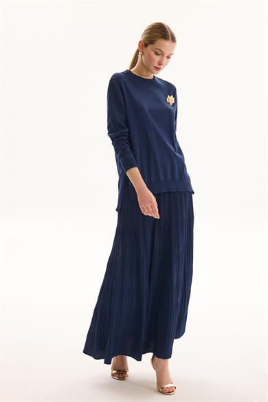 SPECİALE TRİKO ETEK LACİVERT