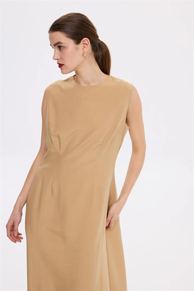 TENCEL İÇ ELBİSE CAMEL
