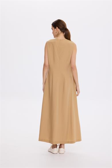 TENCEL İÇ ELBİSE CAMEL