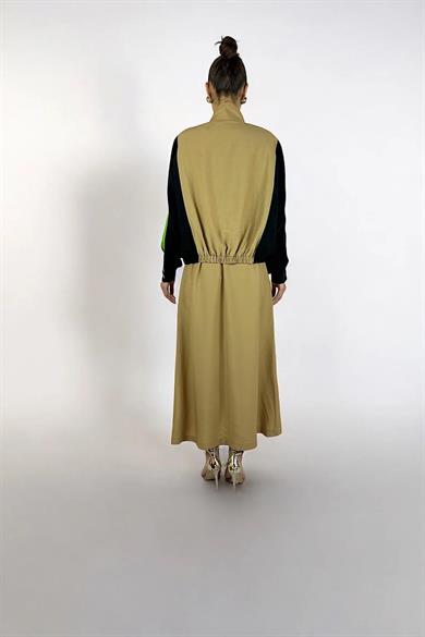 TENCEL KOL SATEN BOMBER CAMEL