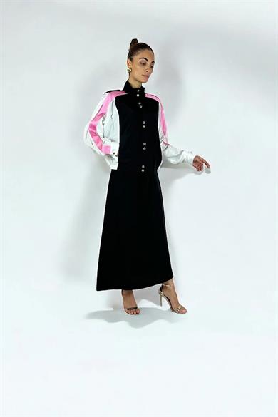 TENCEL KOL SATEN BOMBER SİYAH