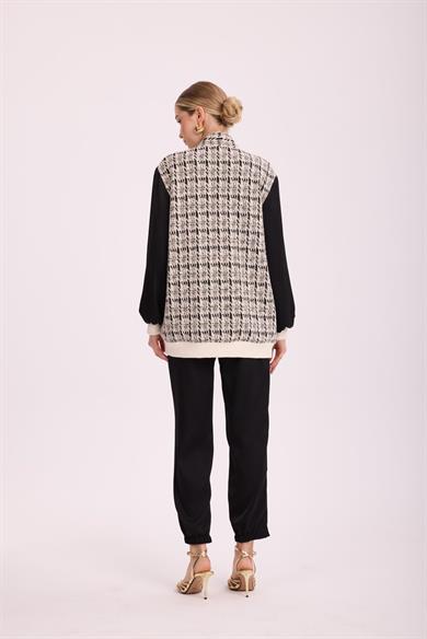 TÜVİT CEKETLİ TAKIM SİYAH