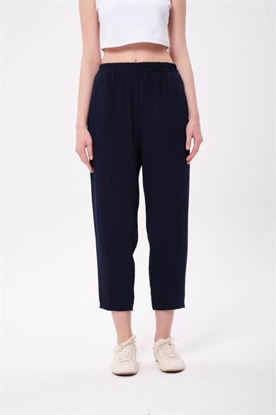 ÜTÜ İZLİ HAVUÇ PANTOLON LACİVERT