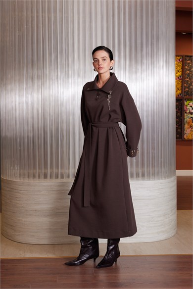 VALERIA DRESS KAHVERENGİ