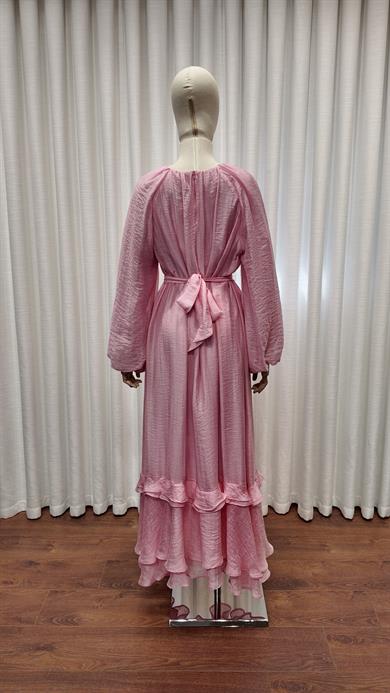 VERDEA ELBİSE PEMBE