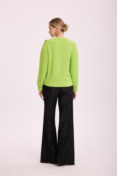 VIOLETTE FLEUR ANGORA BLUZ NEON