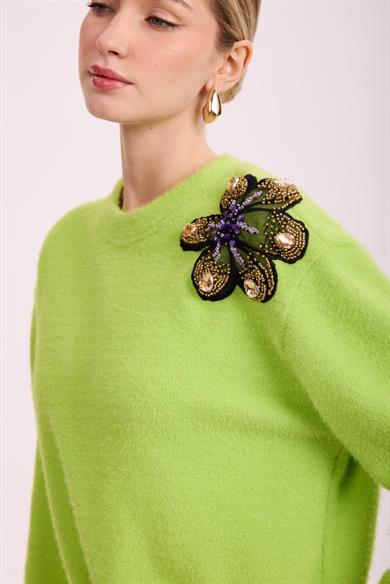 VIOLETTE FLEUR ANGORA BLUZ NEON