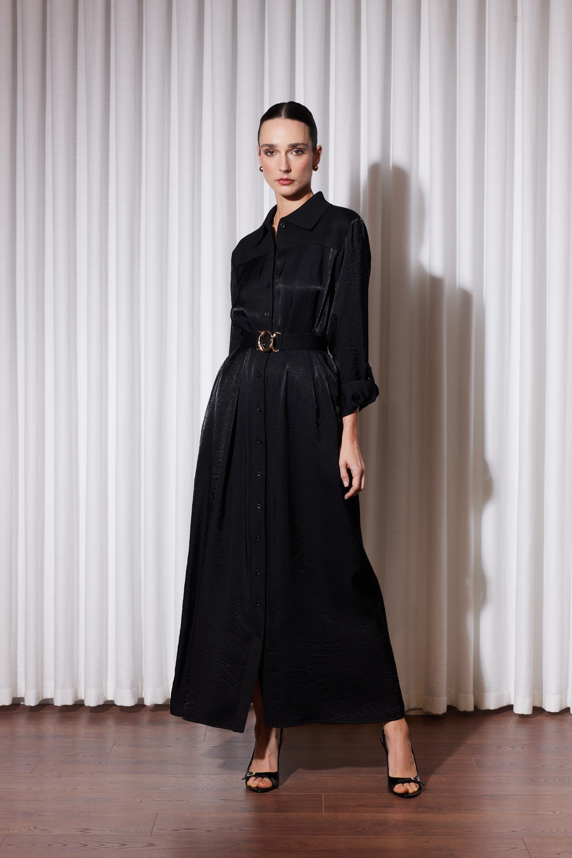 ASHLINE ELBİSE SİYAH