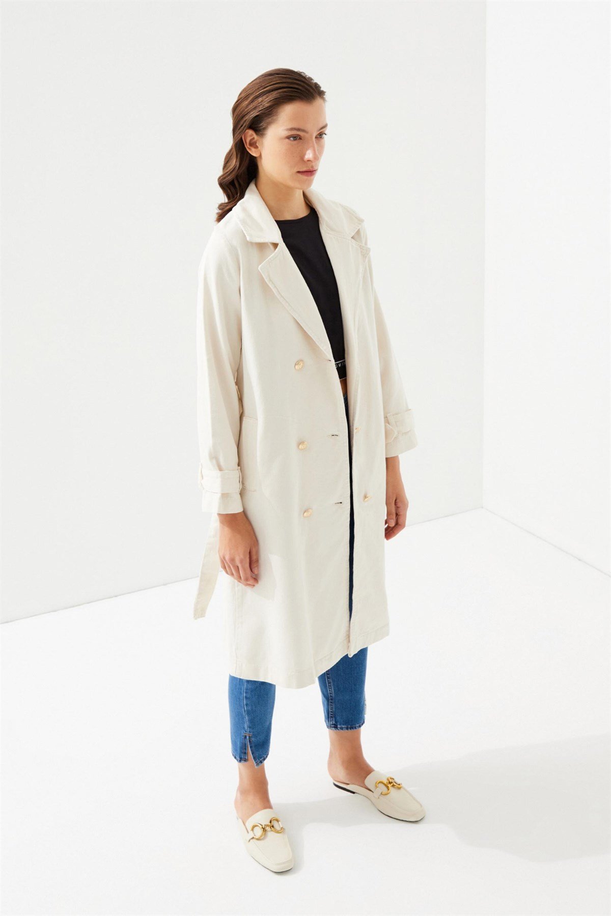 DENİM BLAZER TRENÇKOT