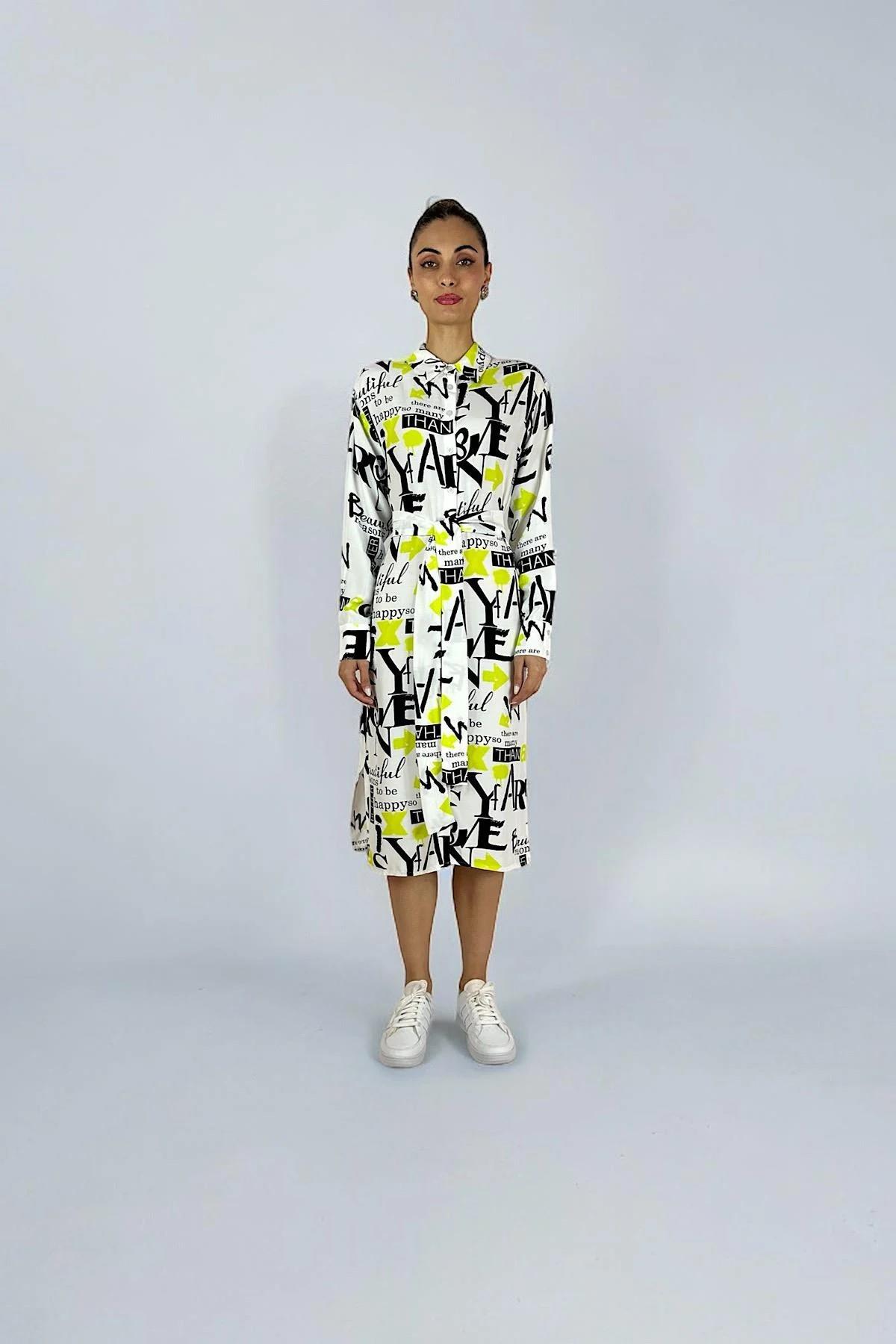 FLOŞ VİSKON SUMMER TUNİK POP ART