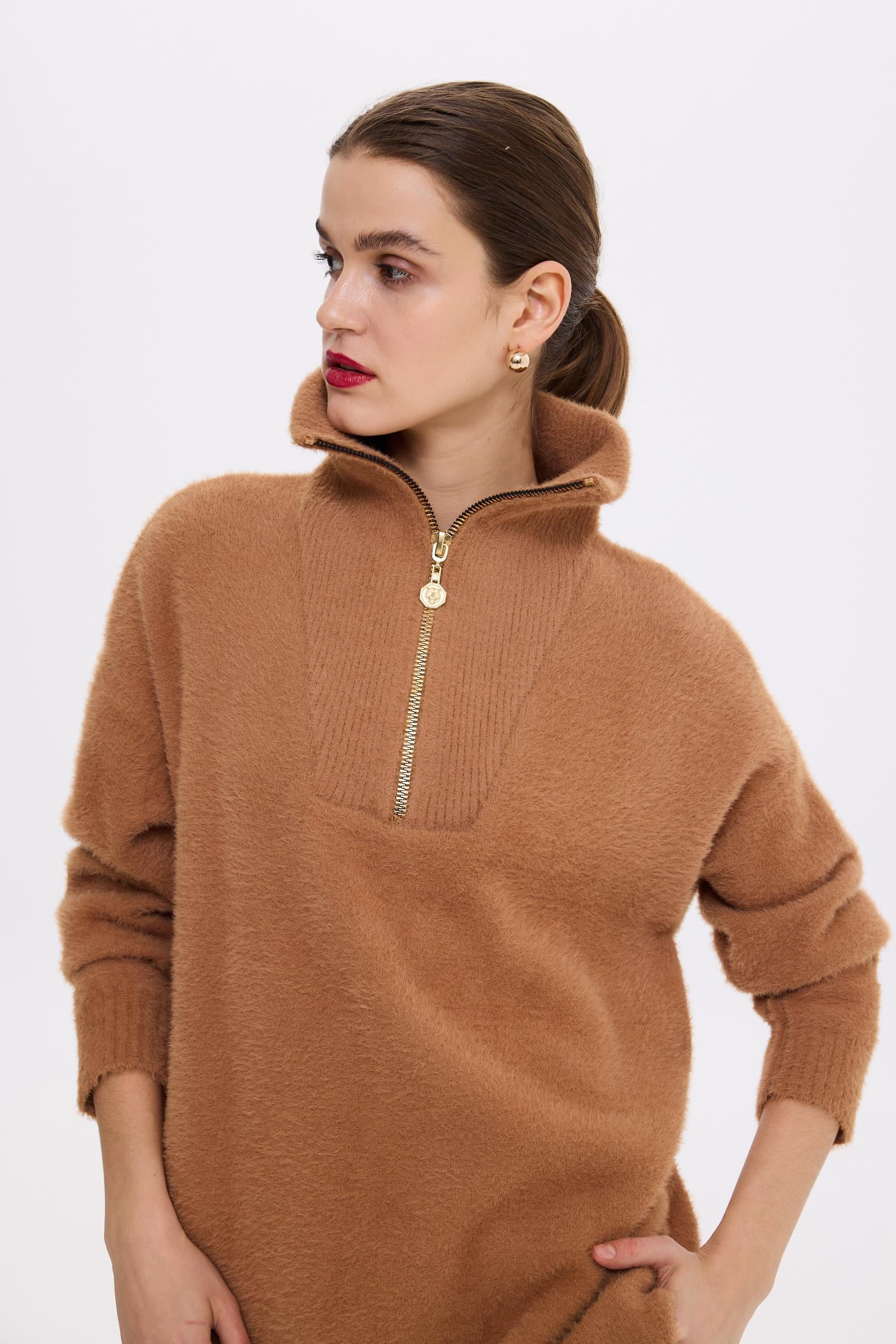 MODERNA FERMUARLI KAZAK CAMEL