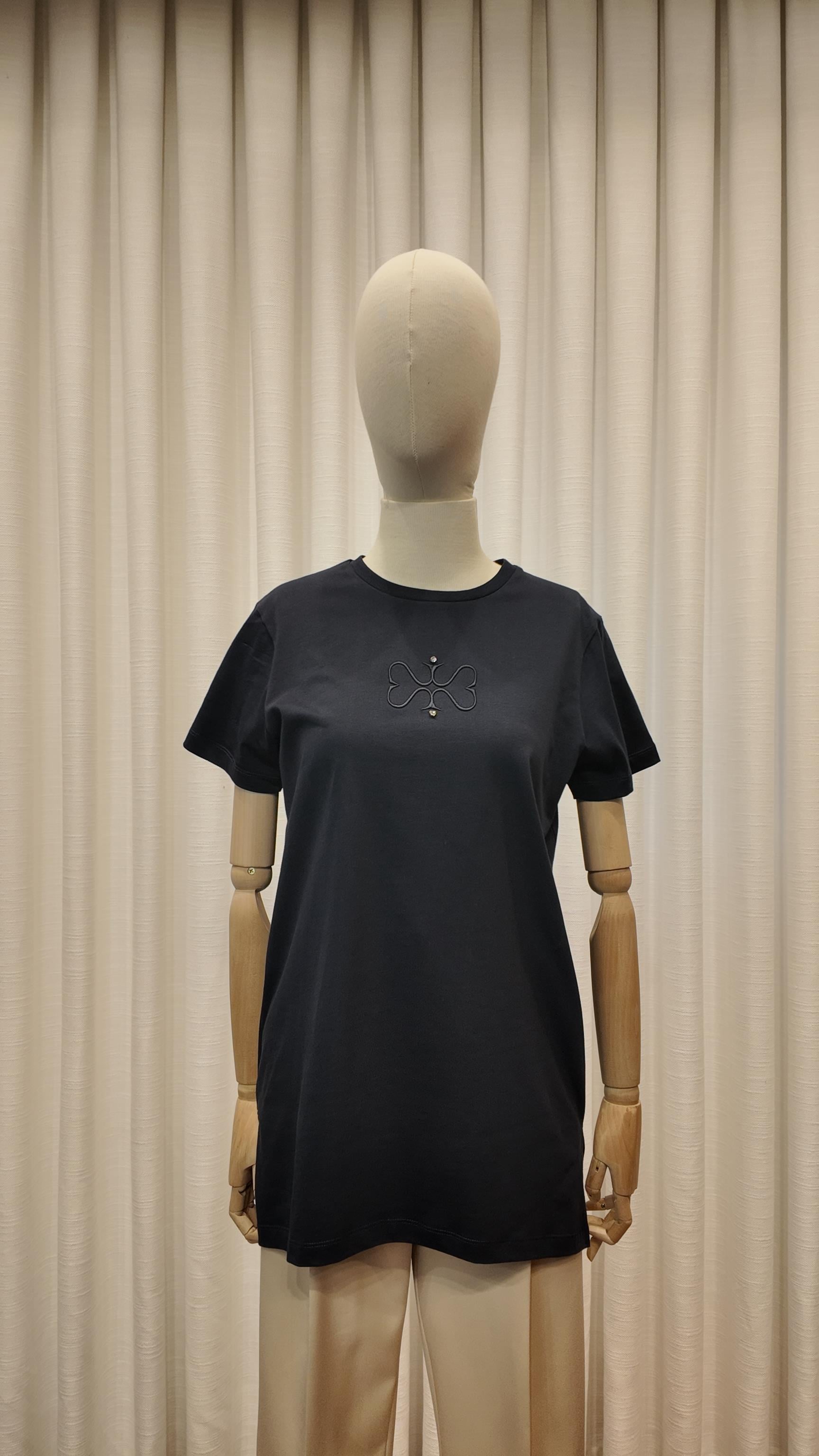 MSSM NAKIŞLI TSHIRT LACİVERT