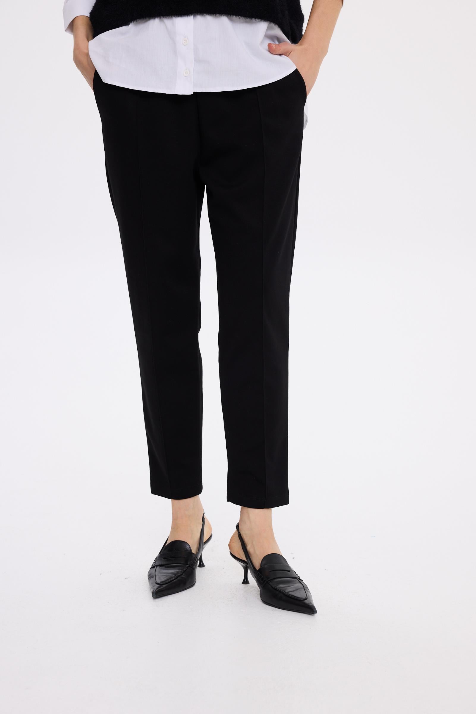 NERVÜRLÜ PANTOLON SİYAH