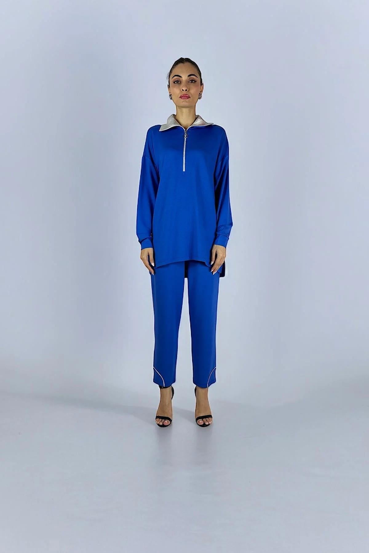 SHİNE YAKA TAKIM SAKS