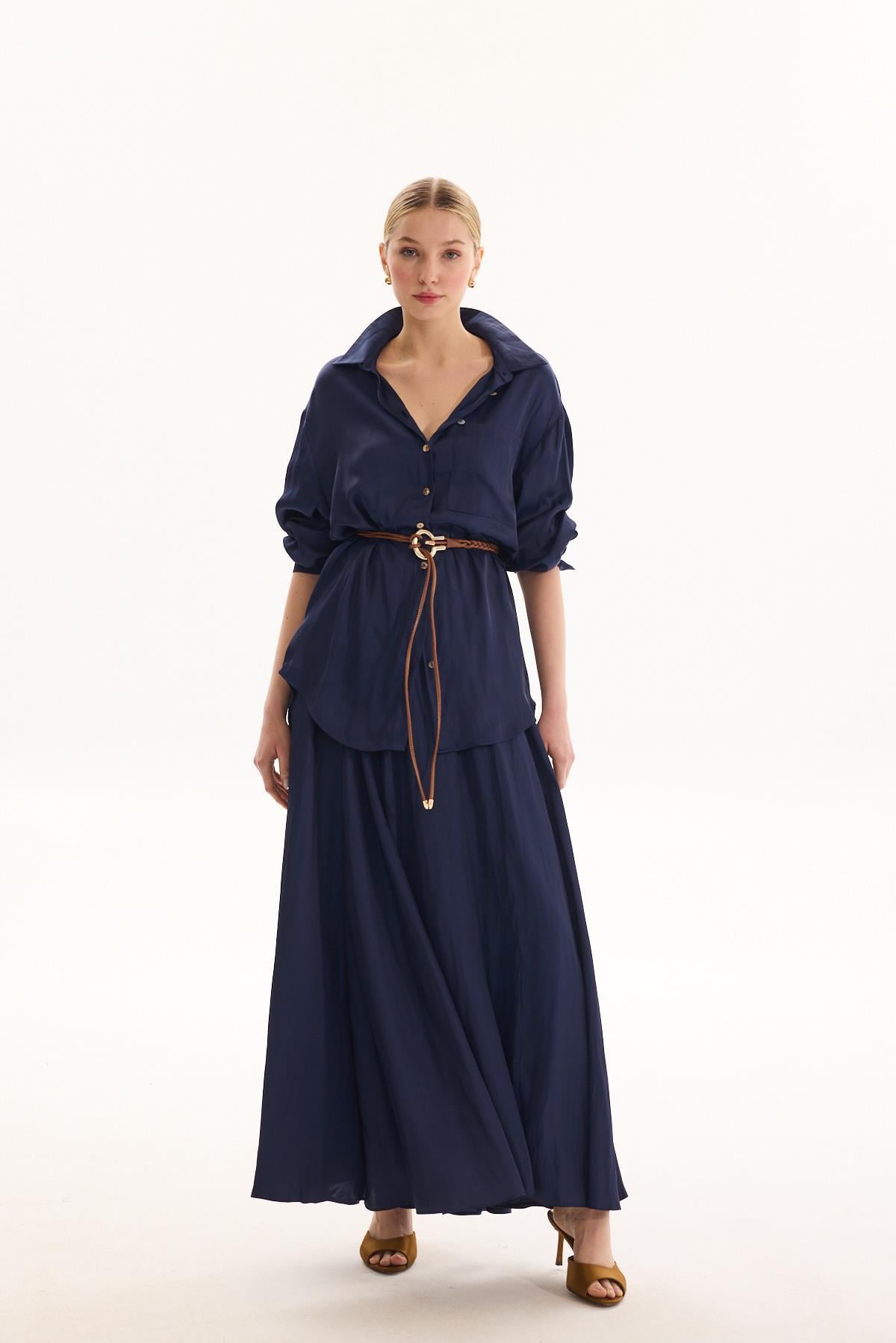 SHINY GÖMLEK LACİVERT