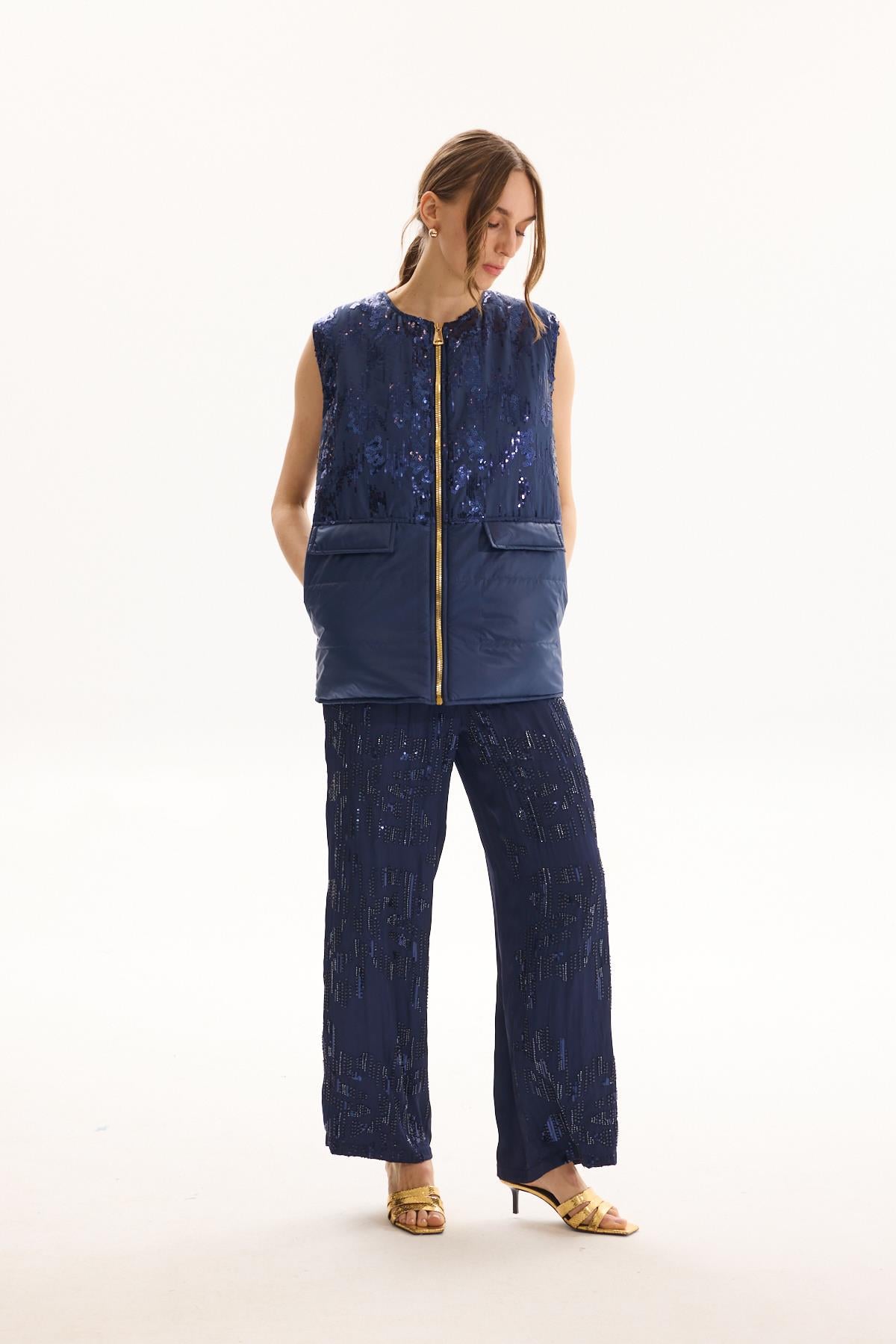 SHINY PANTOLON LACİVERT