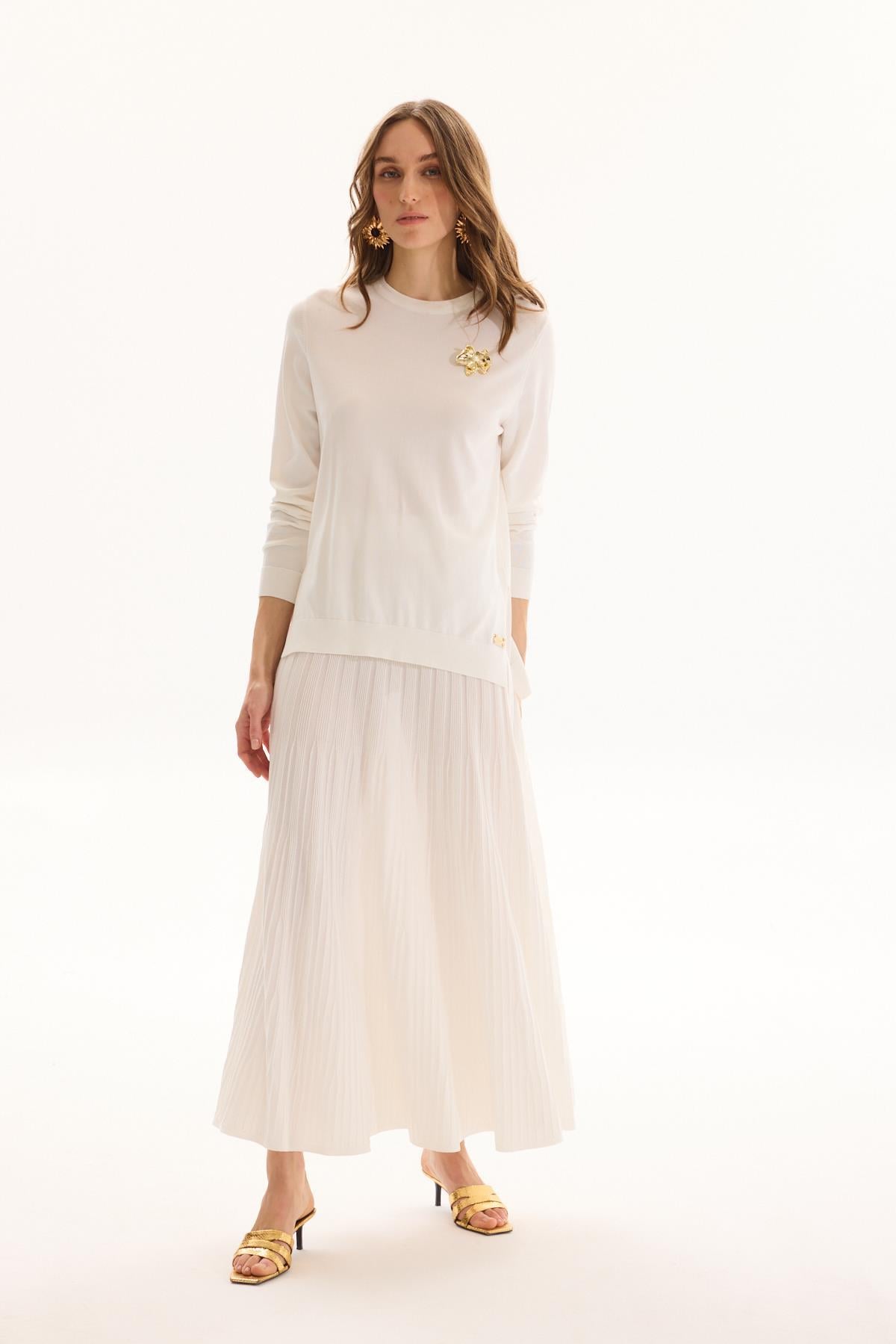 SPECİALE TRİKO ETEK EKRU