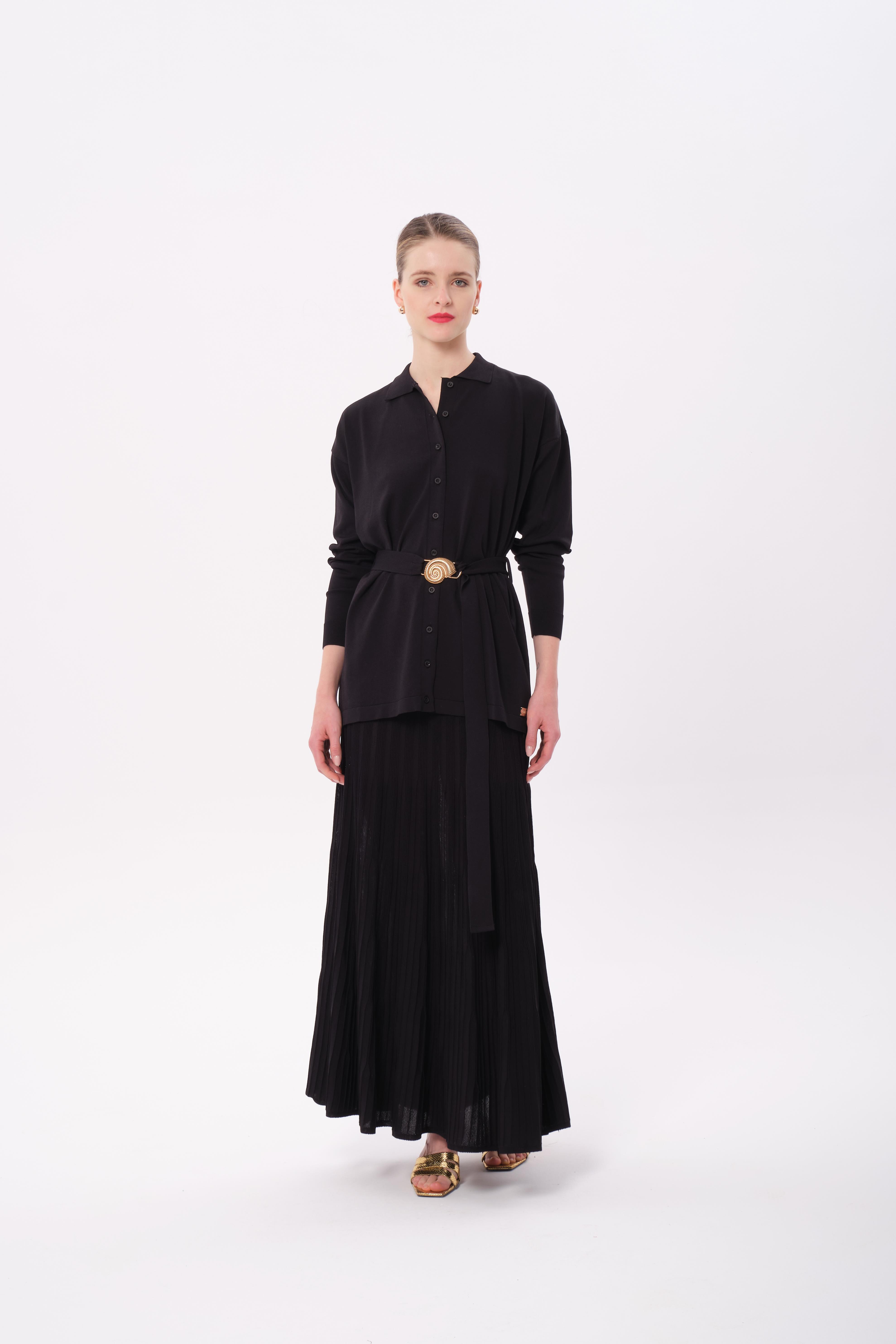 SPECİALE TRİKO ETEK SİYAH