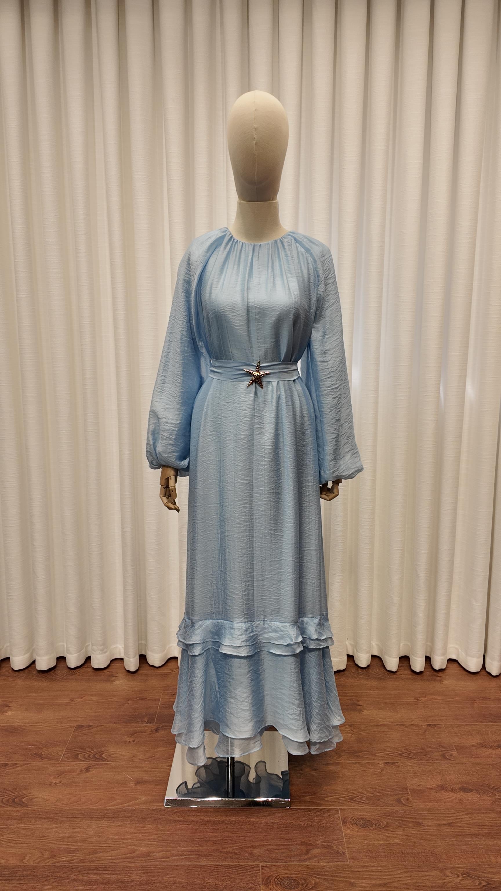 VERDEA ELBİSE AÇIK MAVİ