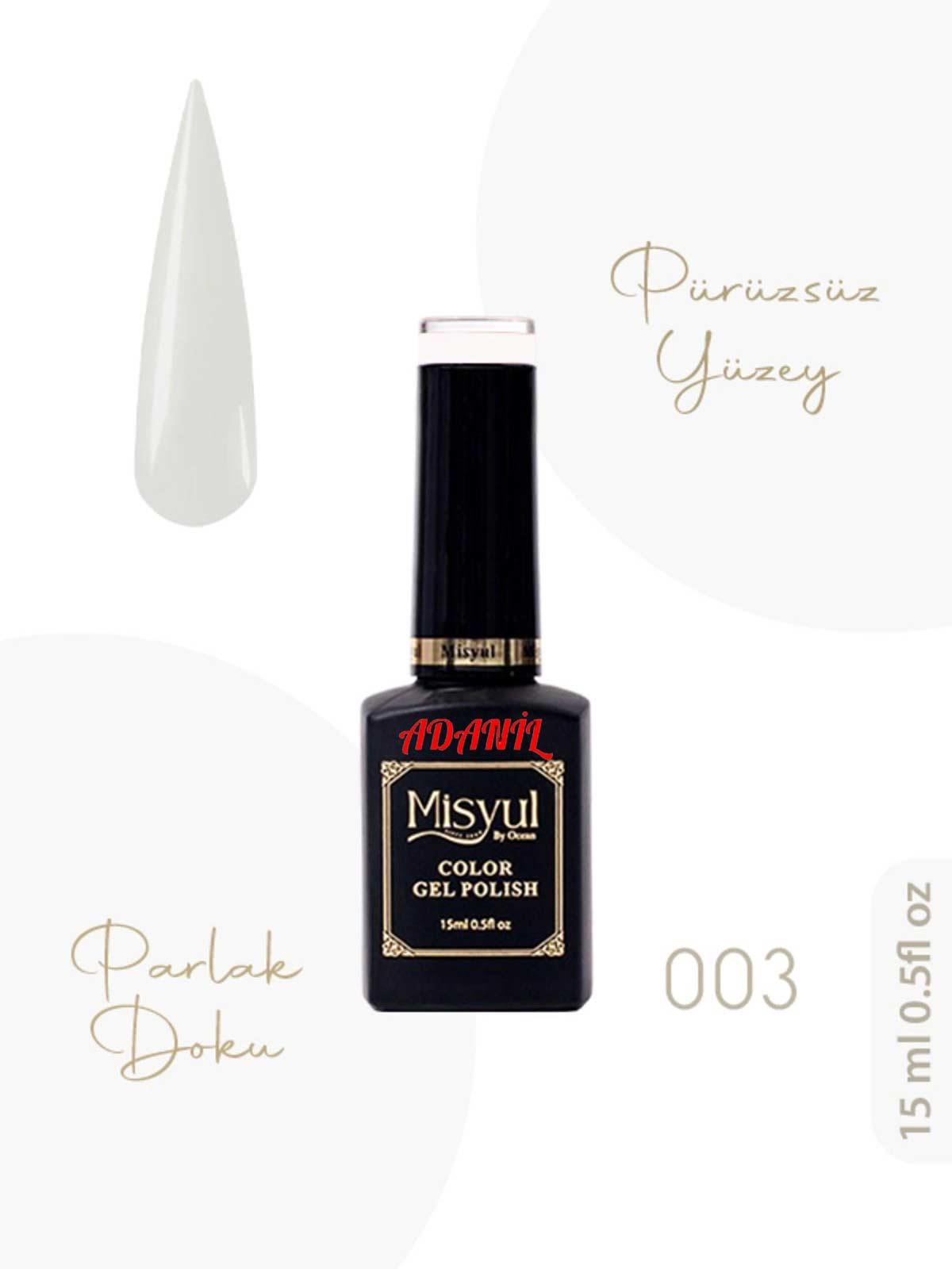 Adanil 15 ml Misyul Profesyonel Rakı Beyazı Kalıcı Oje Mis-003