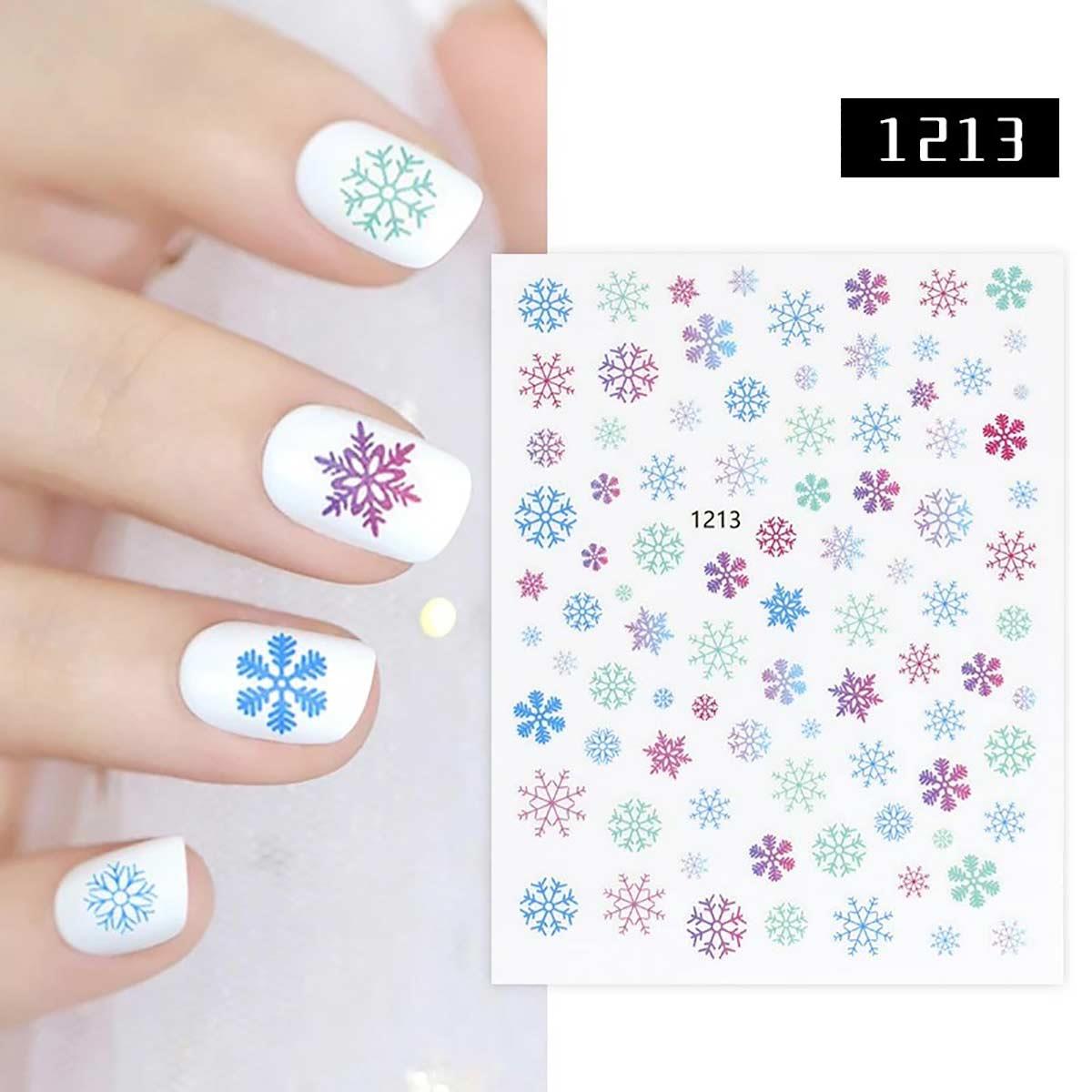Adanil Buz Kristalleri Kar Taneleri Sticker J0-1213 - ADANİL-STICKER-J0-1213