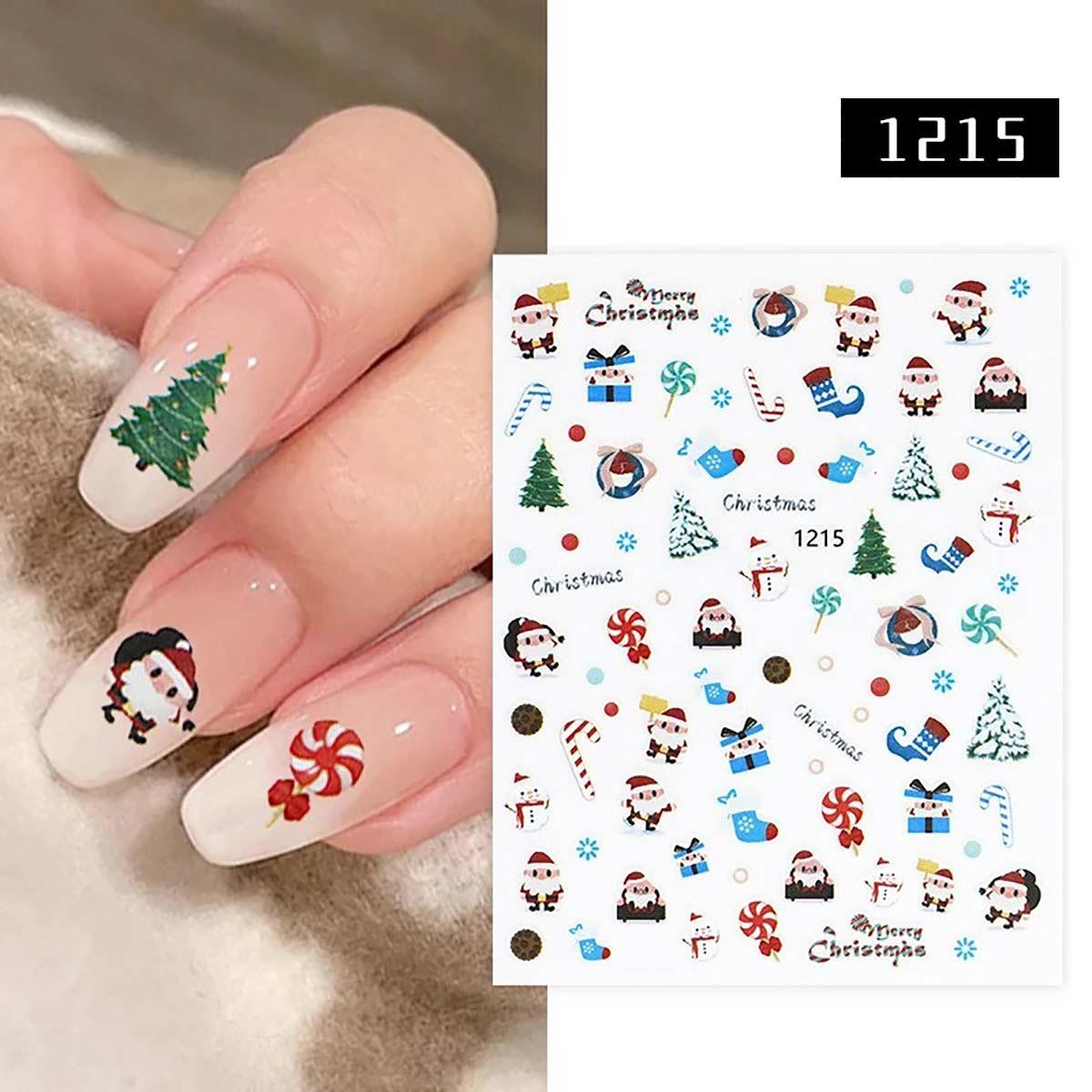 Adanil Çam Ağacı Noel Baba Santa Claus Sticker J0-1215 - ADANİL-STICKER-J0-1215