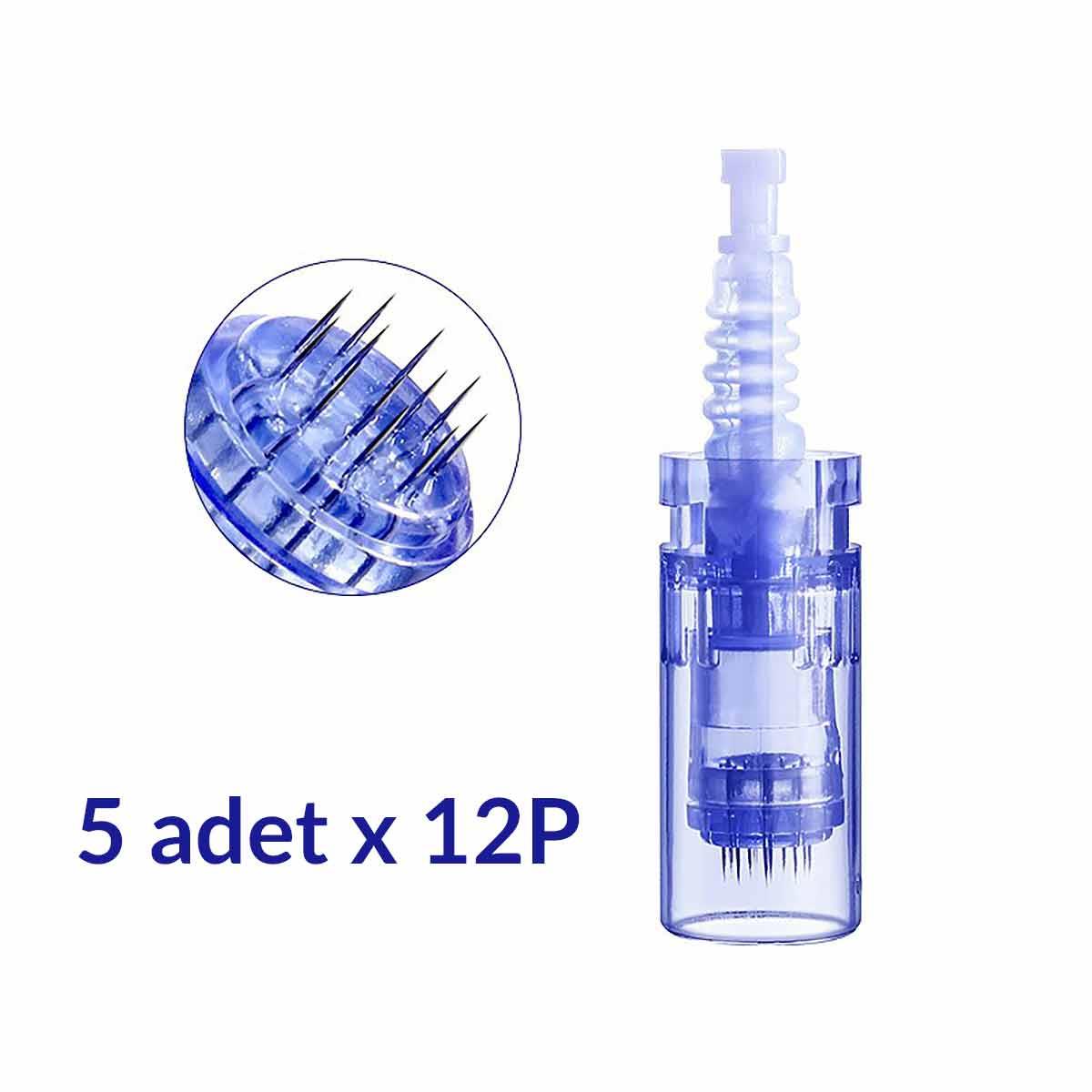 ADANİL DR. PEN 12 PİN DERMAPEN İĞNESİ ORİJİNAL DERMAPEN İĞNE KARTUŞU SOKETLİ 5 ADET