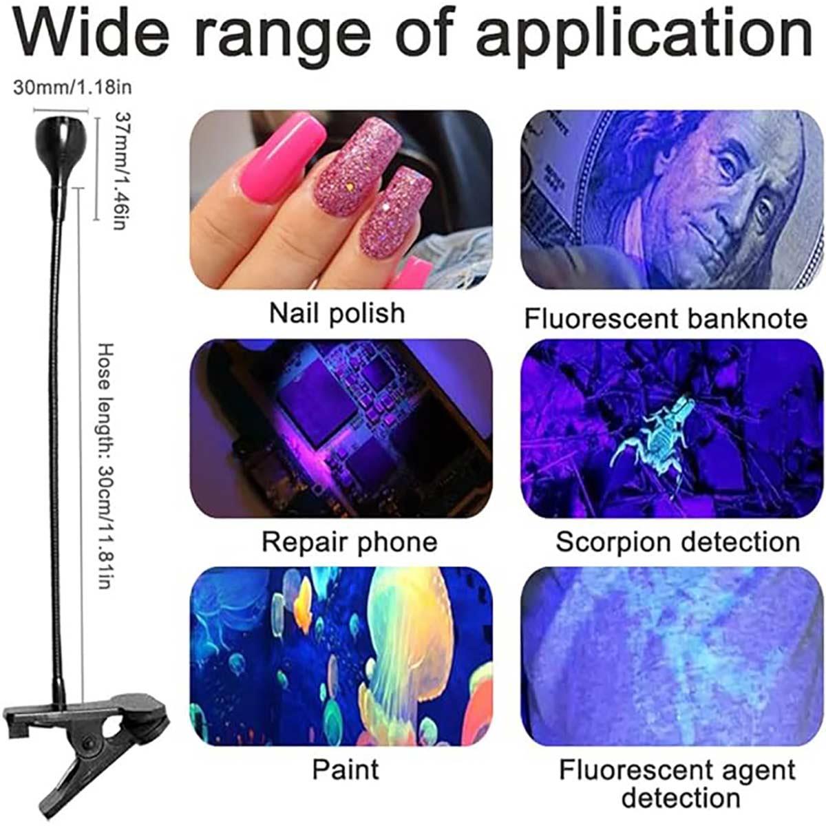 Adanil Kalıcı Oje Protez Tırnak Kıskaçlı UV Led Kurutucu Poly Jel Kalıcı Oje Jel Tips Kurutma İçin Taşınabilir UV Led Kıskaçlı Kurutucu