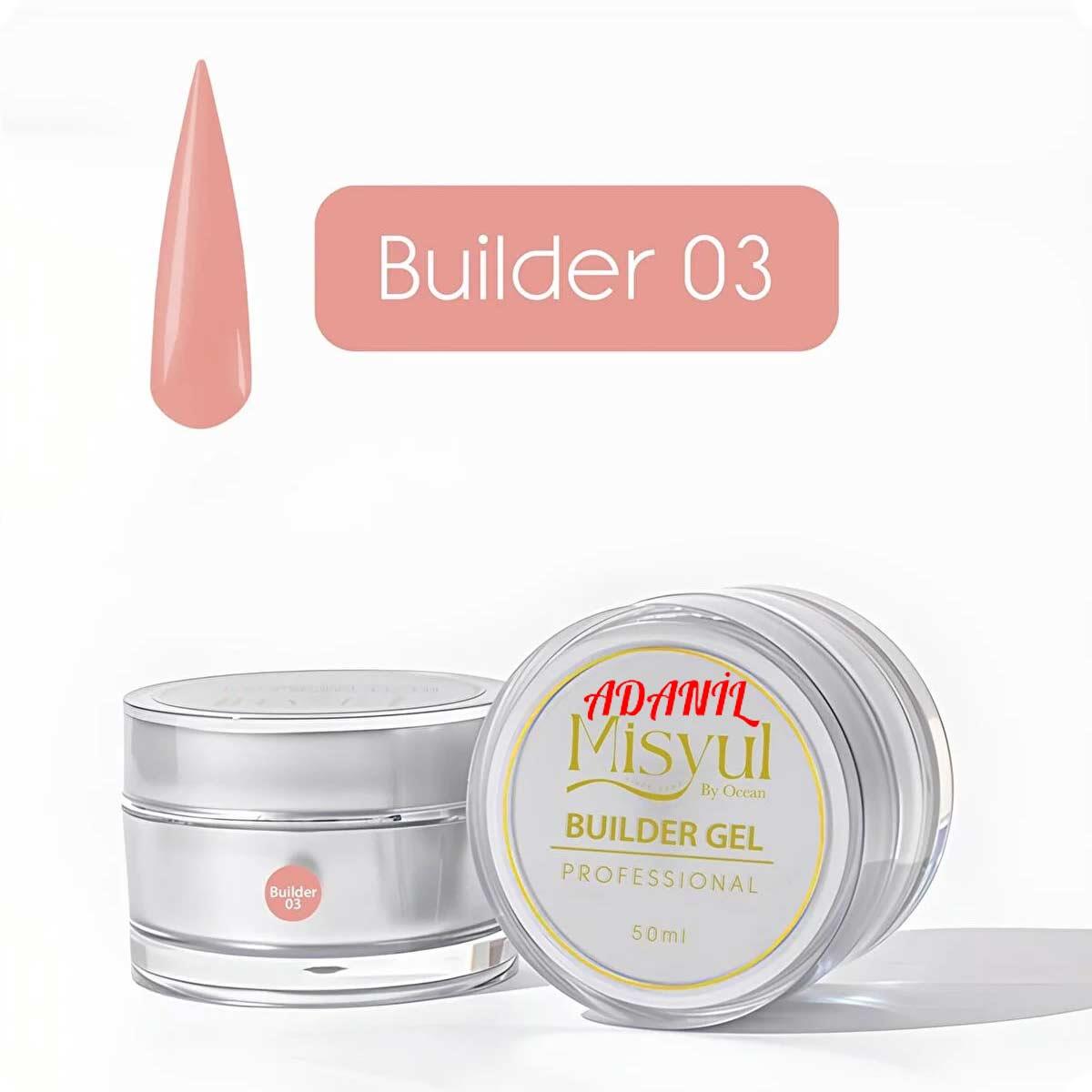 Adanil Misyul Profesyonel Şeftali Rengi Builder Gel 03 50 ml