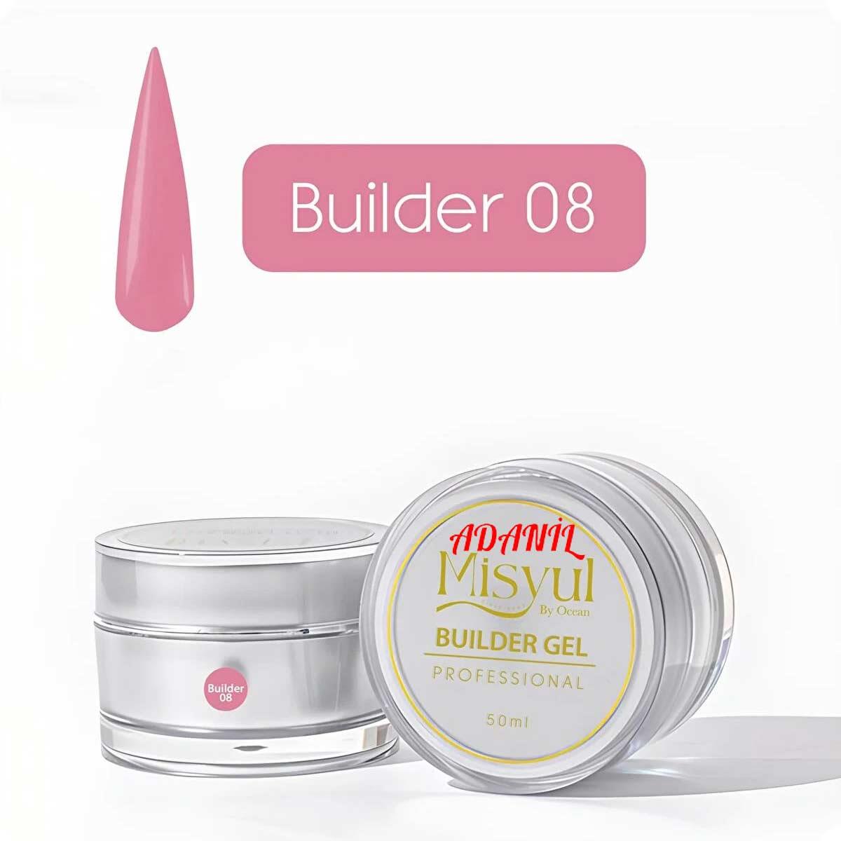 Adanil Misyul Profesyonel Şeker Pembe Builder Gel 08 50 ml