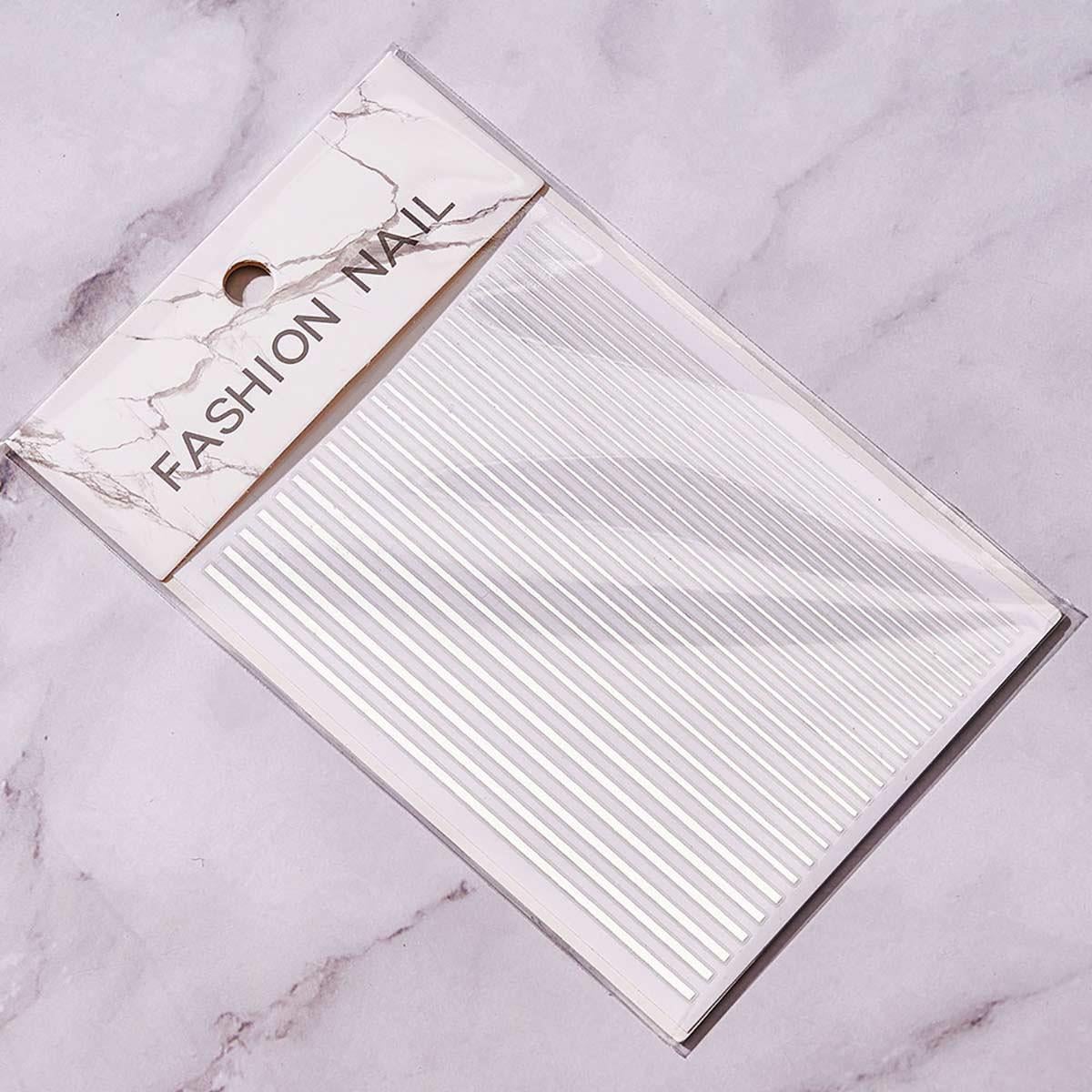 Adanil Nail Art Kendinden Yapışkanlı Şerit Sticker Gümüş
