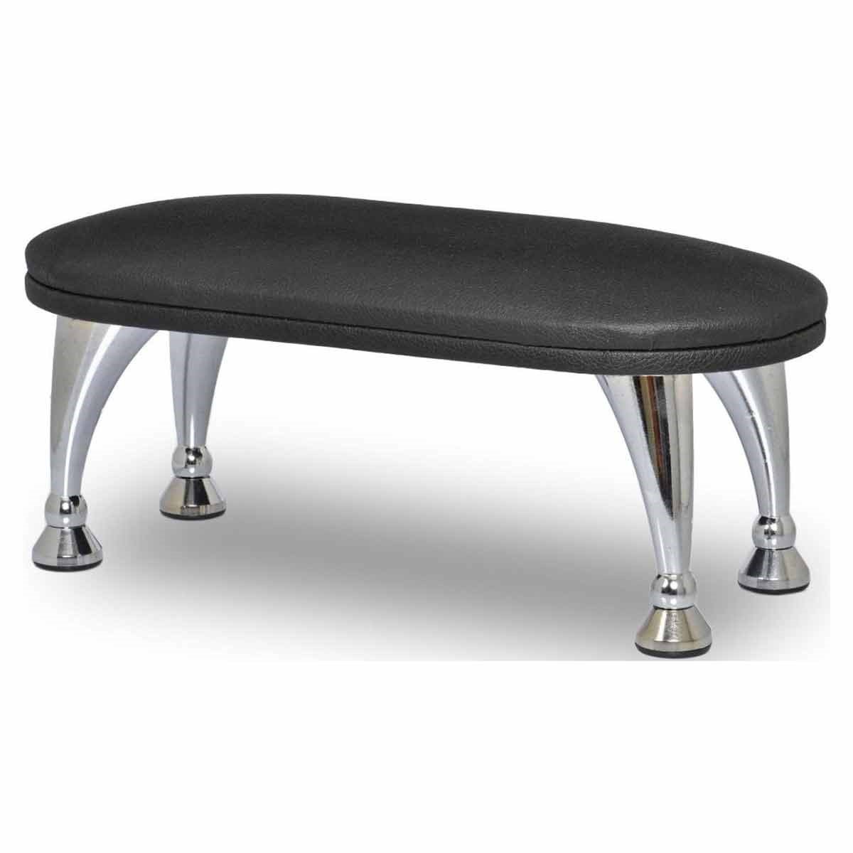 ADANİL Siyah Manikür Sehpası Krom Ayaklı